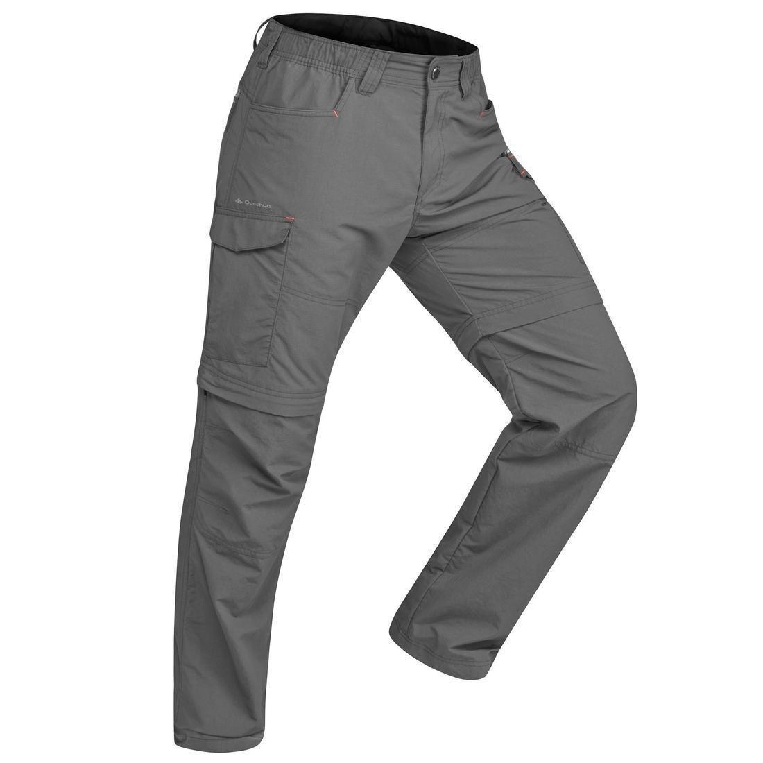 Medium  Men's Mountain Trekking Modular Trousers - Trek100  - Carbon Grey, , large image number 1