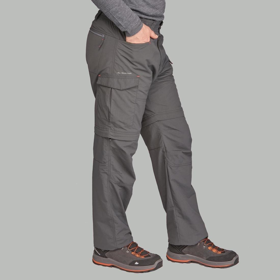 Medium  Men's Mountain Trekking Modular Trousers - Trek100  - Carbon Grey, , large image number 2