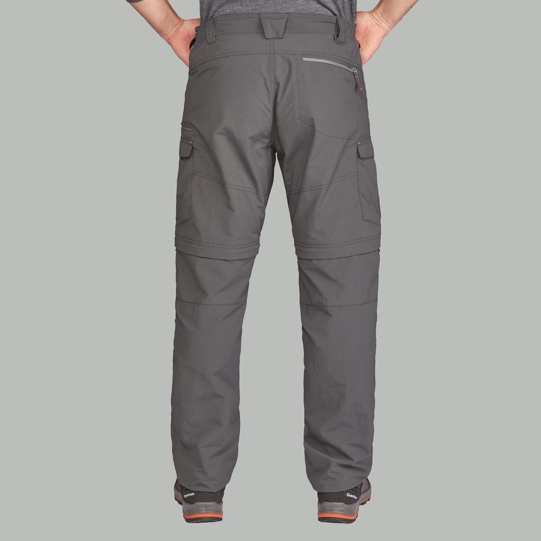 Medium  Men's Mountain Trekking Modular Trousers - Trek100  - Carbon Grey, , large image number 3