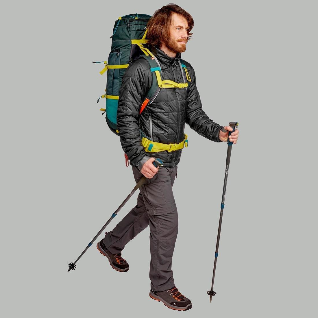 Medium  Men's Mountain Trekking Modular Trousers - Trek100  - Carbon Grey, , large image number 4
