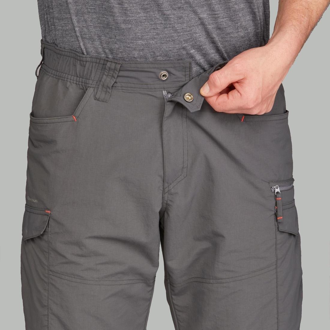 Medium  Men's Mountain Trekking Modular Trousers - Trek100  - Carbon Grey, , large image number 5