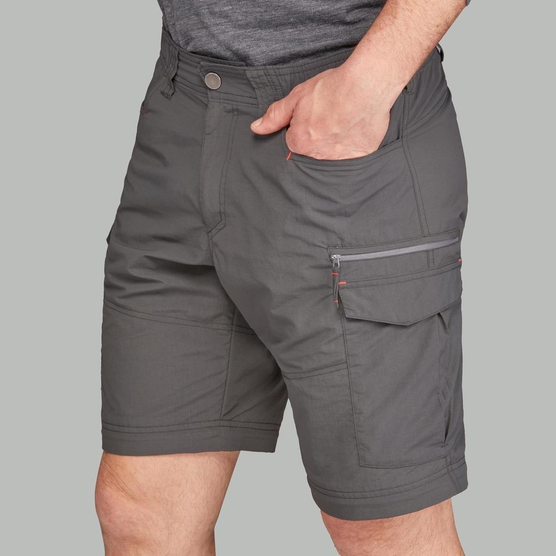 Medium  Men's Mountain Trekking Modular Trousers - Trek100  - Carbon Grey, , large image number 8