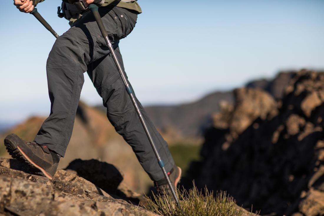 Medium  Men's Mountain Trekking Modular Trousers - Trek100  - Carbon Grey, , large image number 12