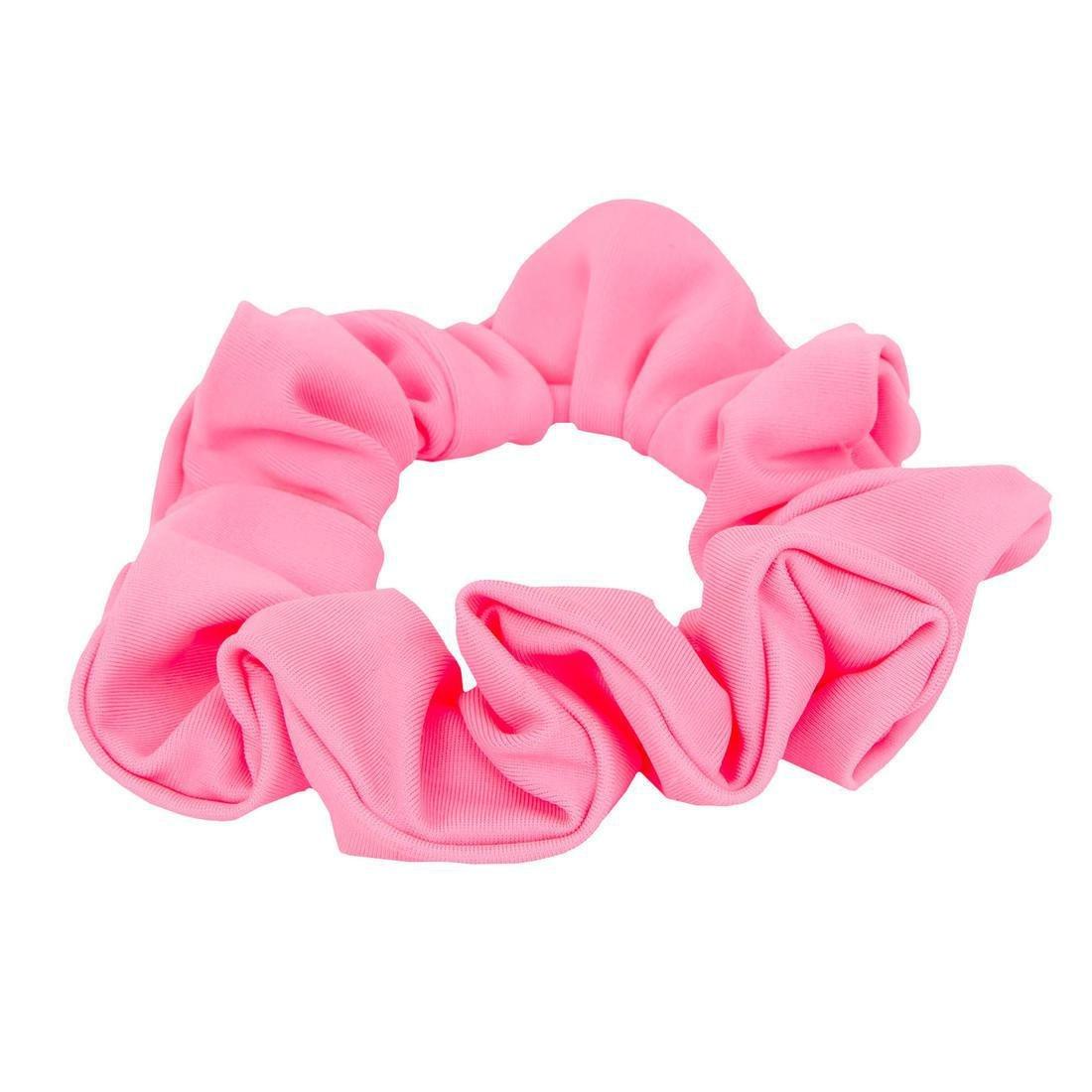 4-14Y Girls' Swimming Hair Scrunchie, Fluo Pink, , large image number 0