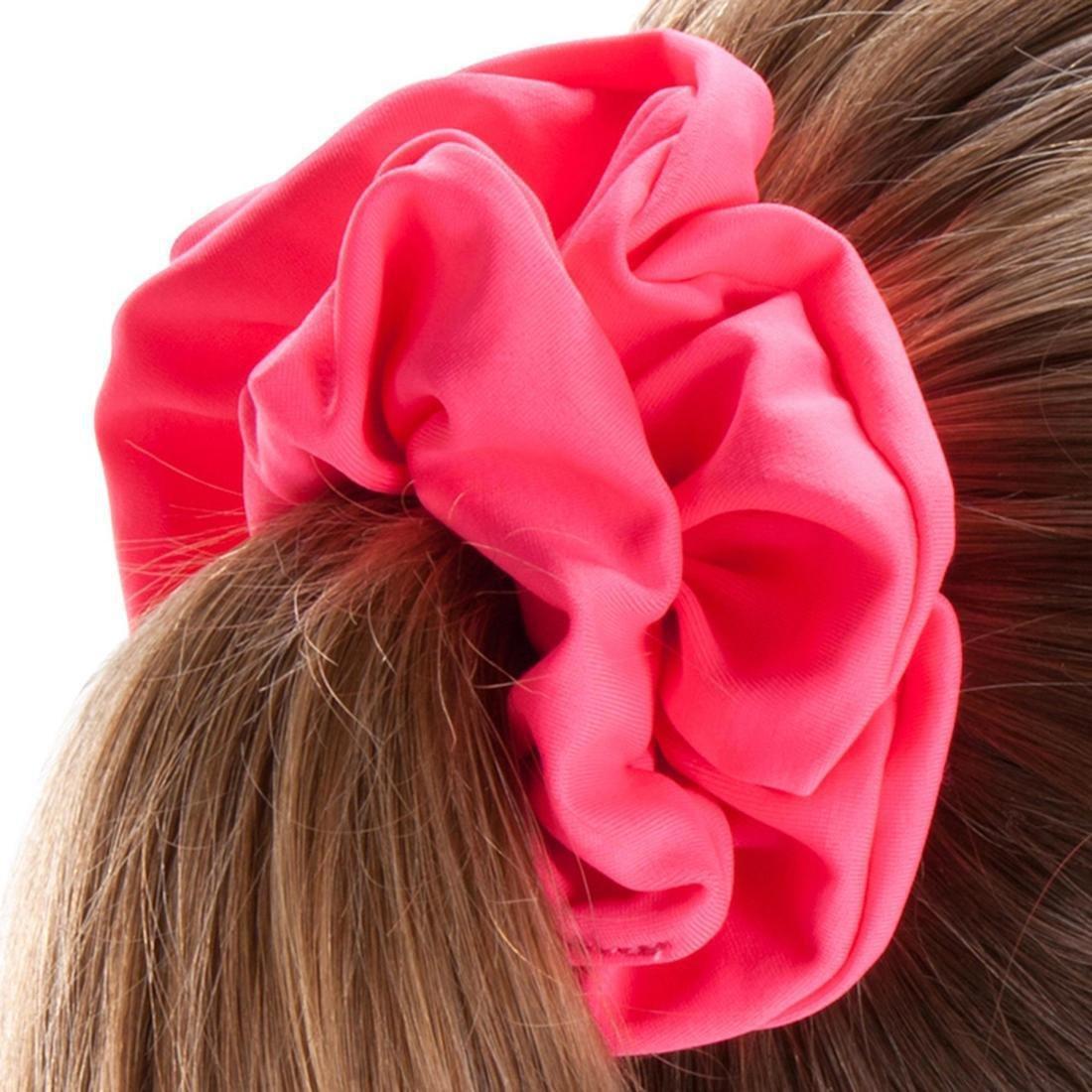 4-14Y Girls' Swimming Hair Scrunchie, Fluo Pink, , large image number 7
