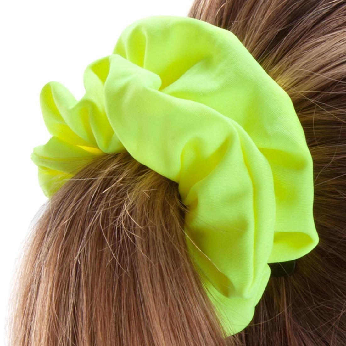 4-14Y Girls' Swimming Hair Scrunchie, Fluo Pink, , large image number 11