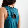 DOMYOS - S/M  Close-Fitting Fitness Tank Top, Turquoise