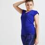 DOMYOS - S/M  Slim Fitness T-shirt, Blueberry