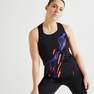 DOMYOS - XS  120 Women's Fitness Cardio Training Leggings - Mottled, Black