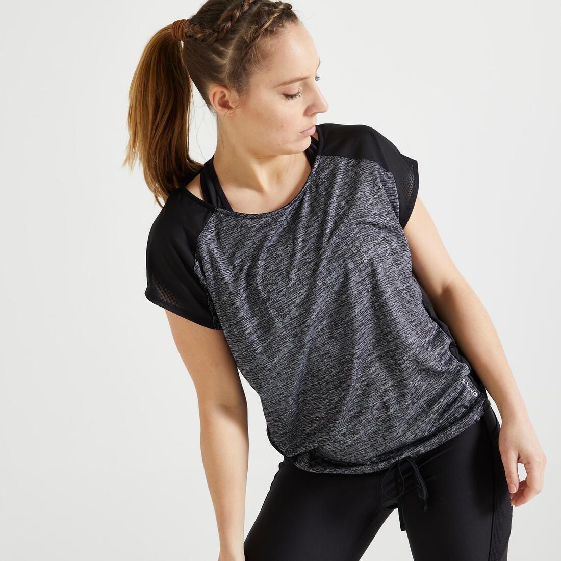 womens Loose Fitness T-Shirt, Grey, , large image number 0