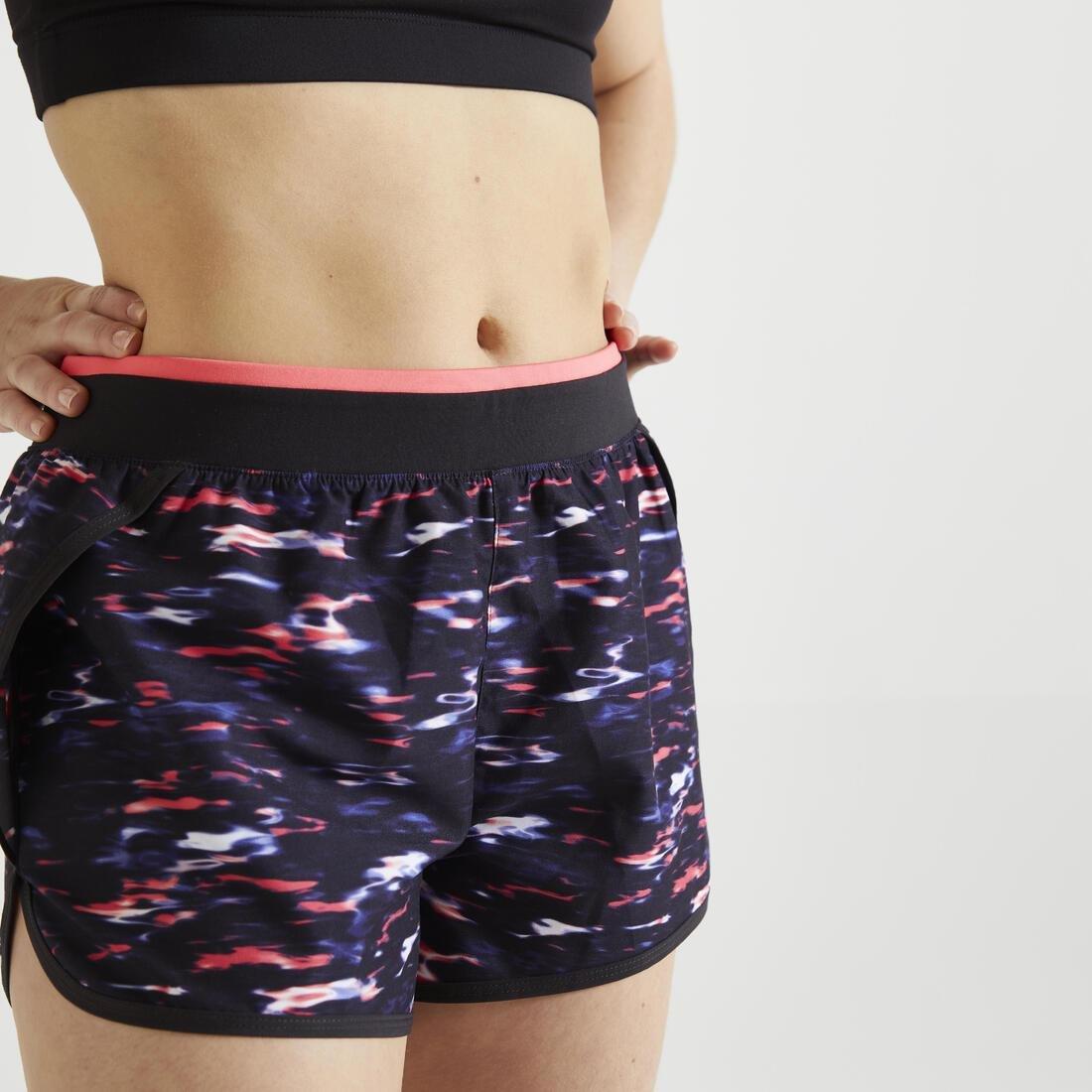 womens Fitness Loose Shorts, Pink, , large image number 2