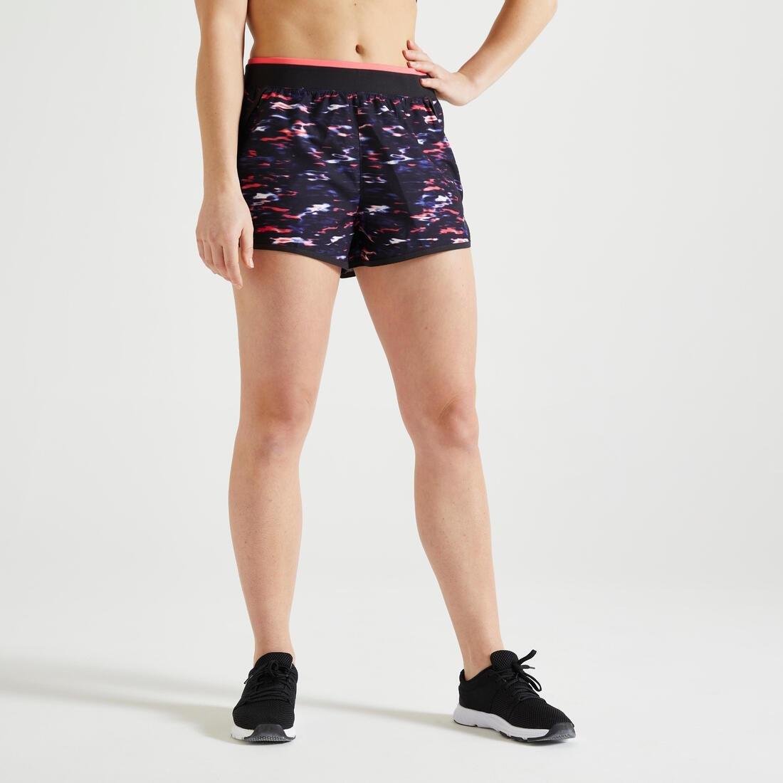 womens Fitness Loose Shorts, Pink, , large image number 5