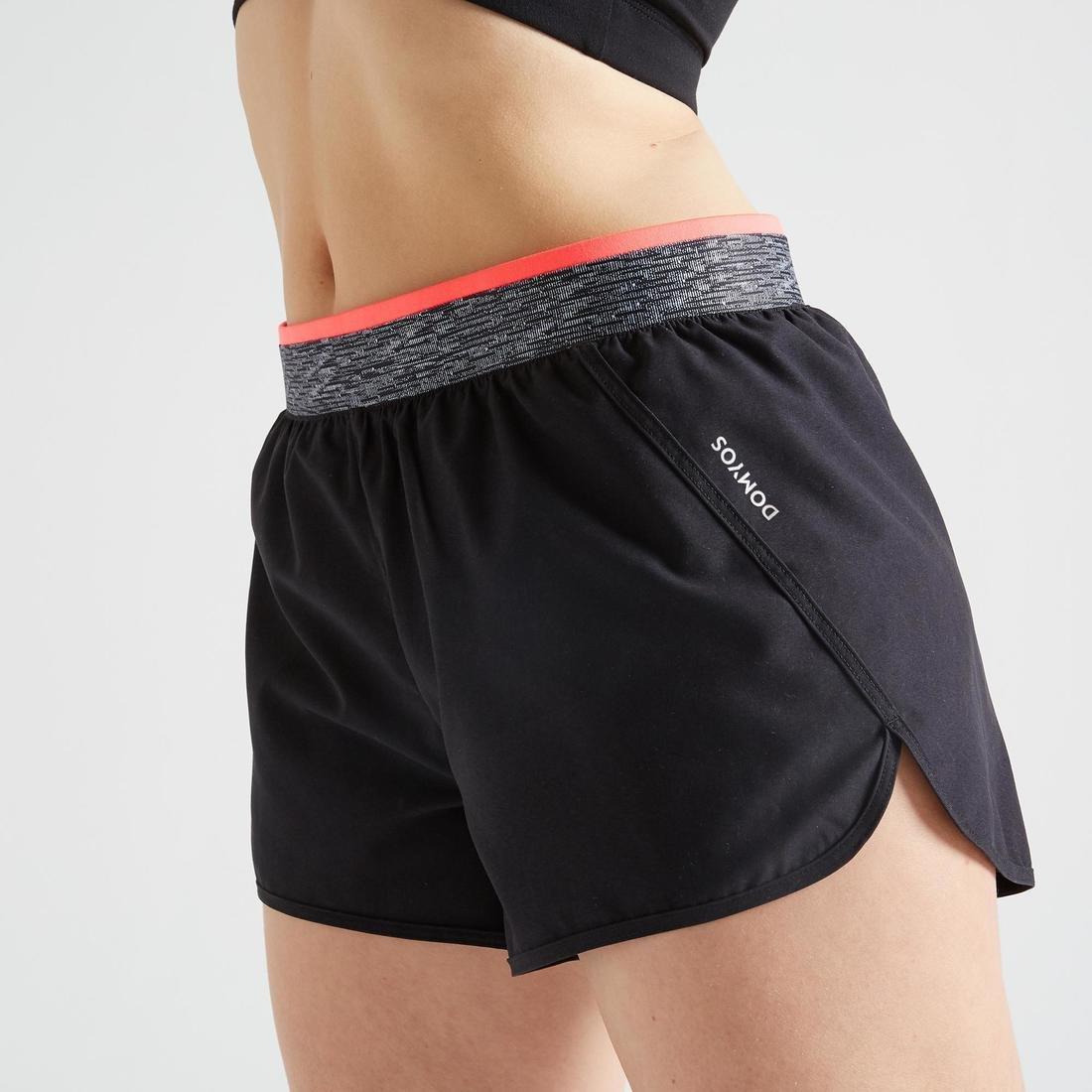 womens Fitness Loose Shorts, Pink, , large image number 7