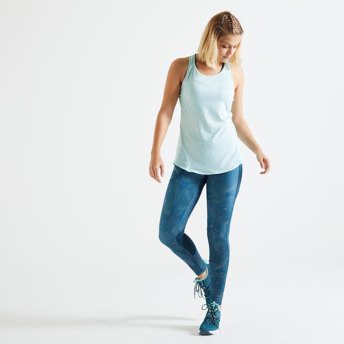 W30 L31  Fitness Leggings with Phone Pocket, Navy Blue, , large image number 4