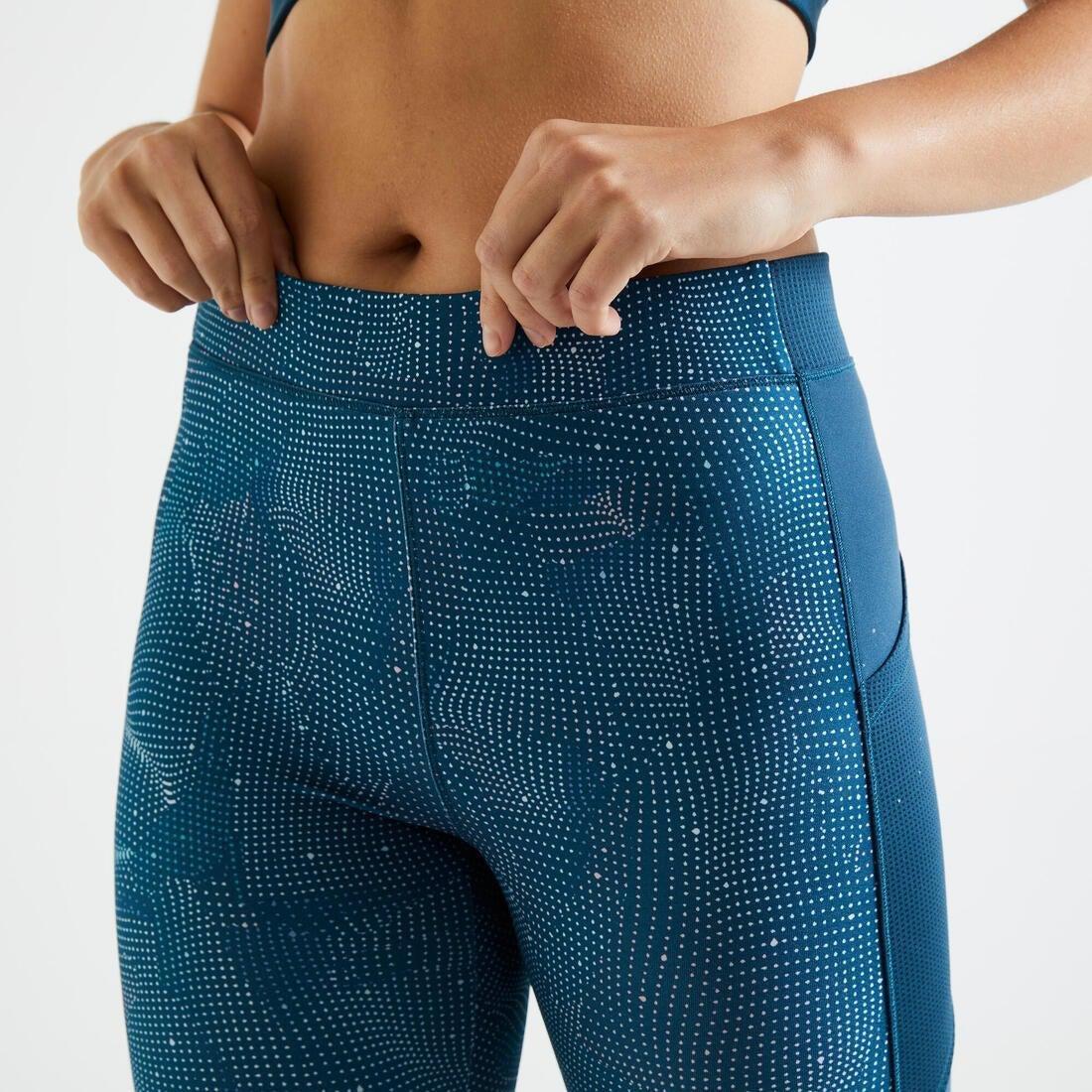 W30 L31  Fitness Leggings with Phone Pocket, Navy Blue, , large image number 6