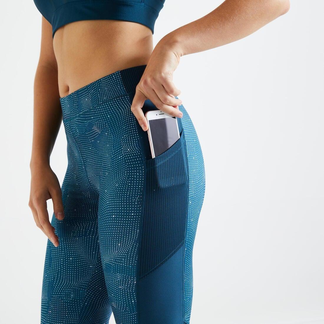 W30 L31  Fitness Leggings with Phone Pocket, White, , large image number 5
