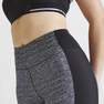 DOMYOS - W38 L31  High-Waisted Fitness Cropped Leggings, Grey