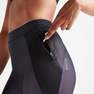 DOMYOS - W28 L31  Women's Fitness Cardio Training Leggings -  Print, Black