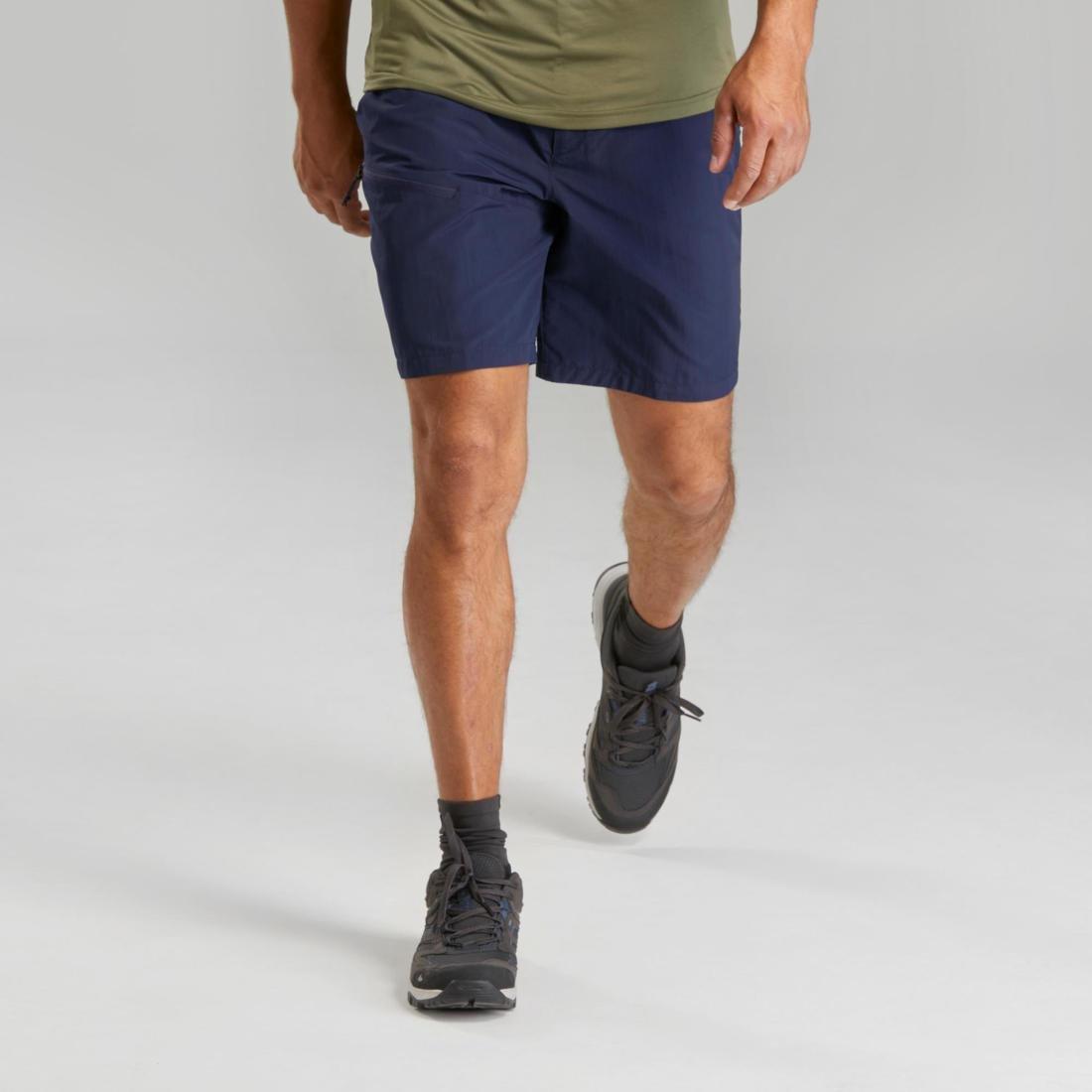mens Mountain Walking Shorts Mh100, Blue, , large image number 2