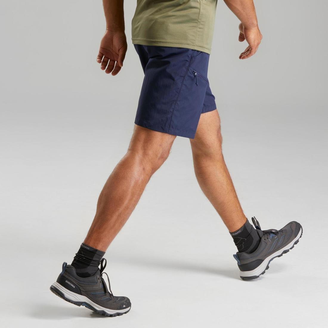 mens Mountain Walking Shorts Mh100, Blue, , large image number 3