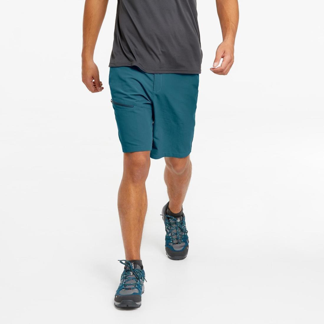 mens Mountain Walking Shorts Mh100, Blue, , large image number 12
