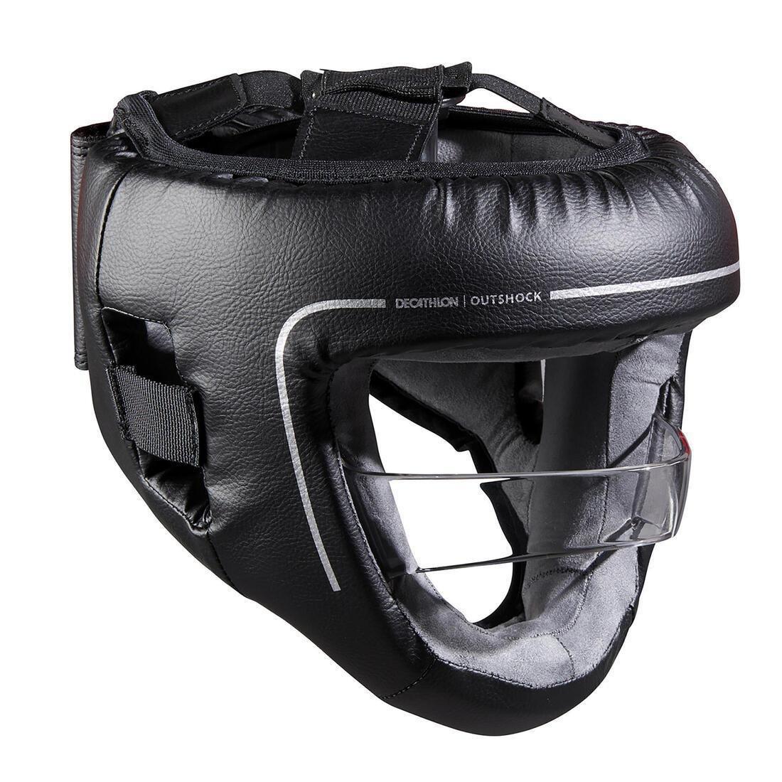 Unisex Boxing Helmet With Built-In Face Protection, Black, , large image number 0