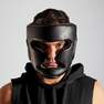 OUTSHOCK - 59-62 cm  Adult Boxing Full Face Headguard 500 - Black