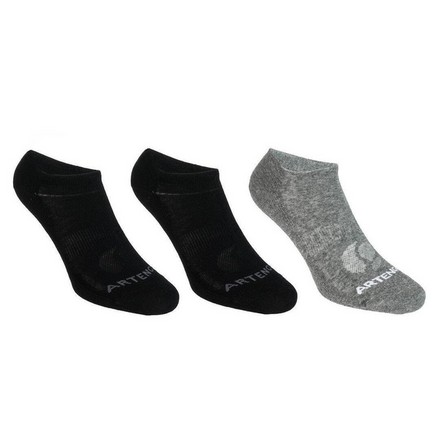ARTENGO - EU 35-38 Low Sports Socks Tri-Pack Rs 160, Black