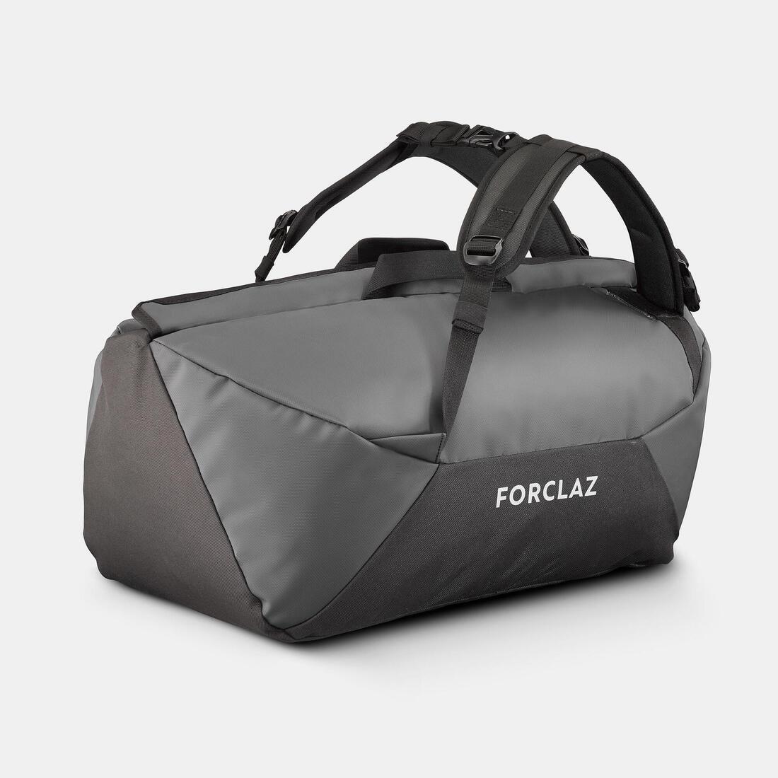 50L Trekking Duffel Bag - Duffel 100 Basic, Grey, No Color, large image number 3