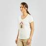 QUECHUA - Large  Women's Country Walking T-shirt - NH500, White
