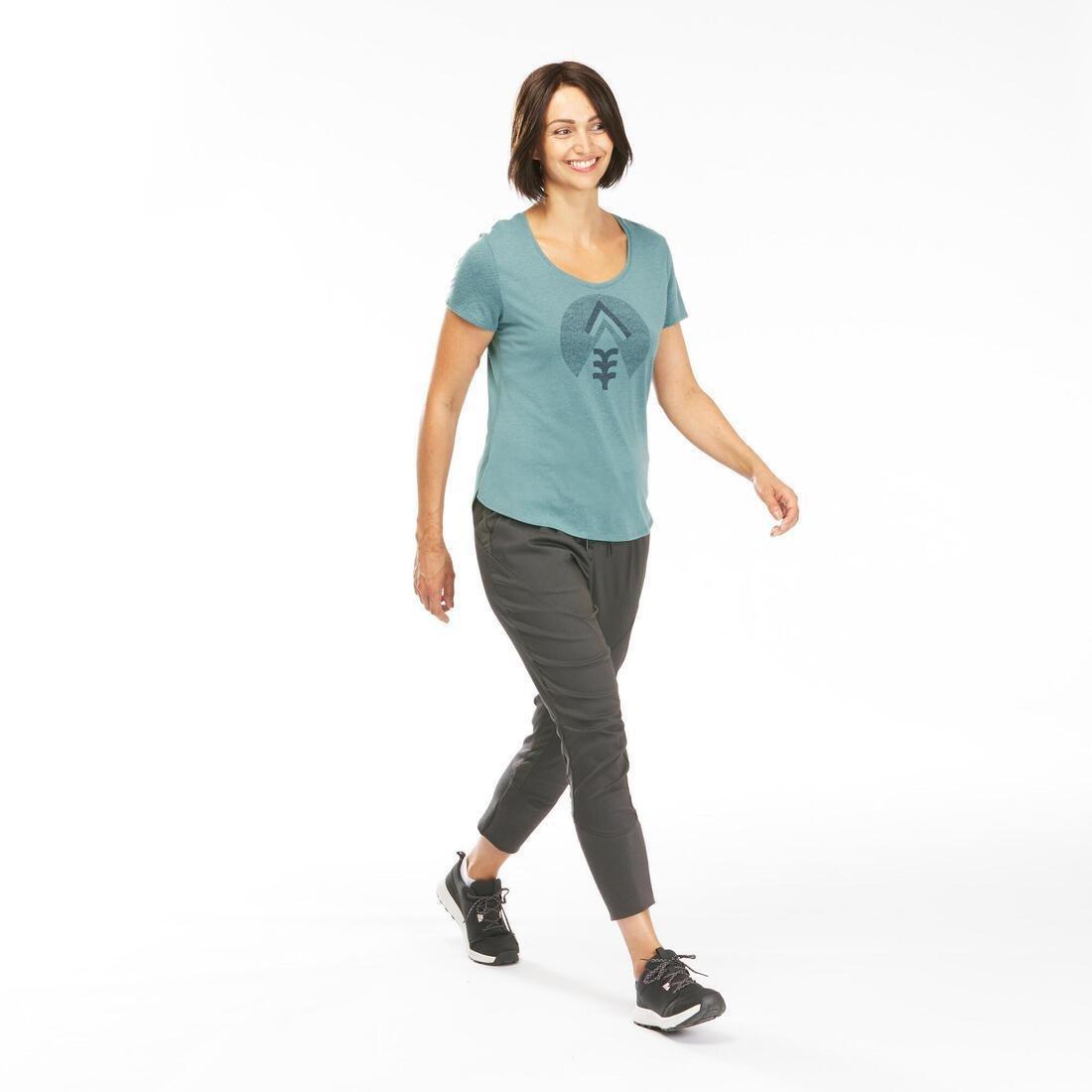 Medium  Women's Country Walking T-shirt - NH500, White, , large image number 2