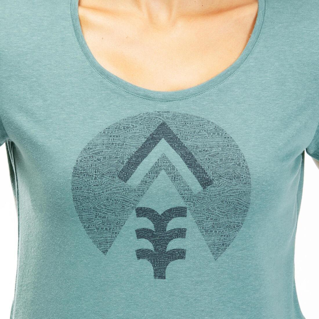 Large  Women's Country Walking T-shirt - NH500, Blue Grey, , large image number 4
