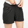 QUECHUA - Large/X-large Women's Country Walking Shorts Nh500 Regular, Black