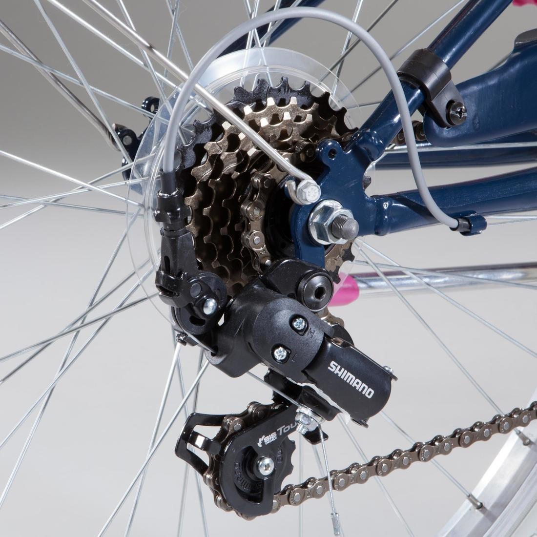 Original 500 Kids' Hybrid Bike 9-12 24, Teal Green, No Color, large image number 8