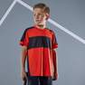 ARTENGO - 10-11 Yrs Boys' Thermal Tennis T-Shirt 500, Red