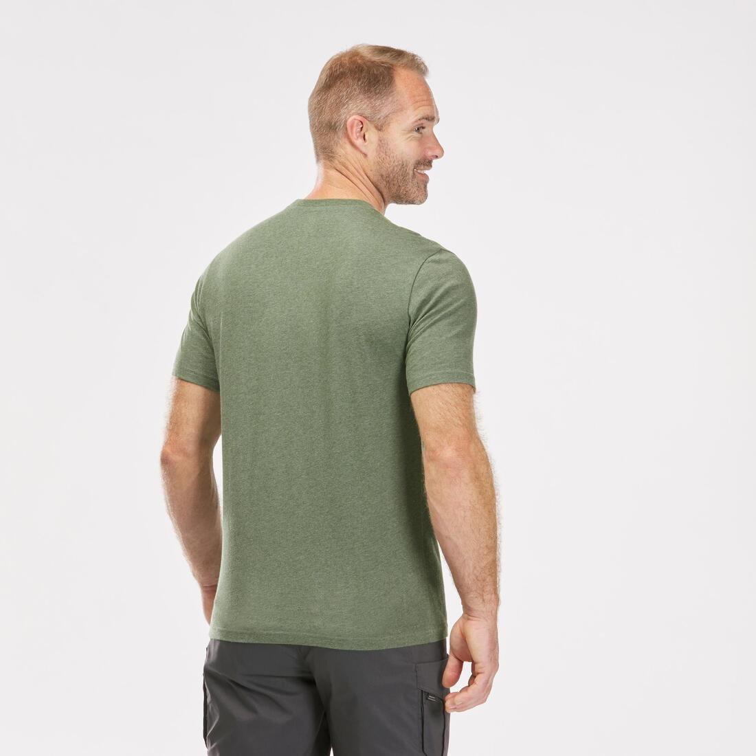 Large  TechTIL 100 Short-Sleeved Hiking T-Shirt - Mottled, Khaki, , large image number 3