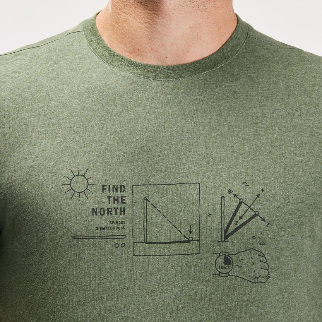 Large  TechTIL 100 Short-Sleeved Hiking T-Shirt - Mottled, Khaki, , large image number 4