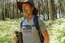 QUECHUA - Large  TechTIL 100 Short-Sleeved Hiking T-Shirt - Mottled, Khaki