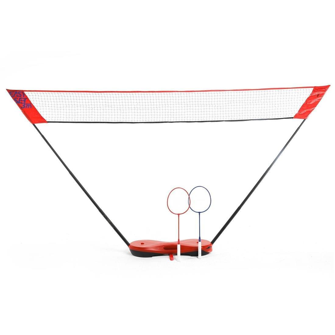 3 M Badminton Net Easy Set, Bright Red, No Color, large image number 0