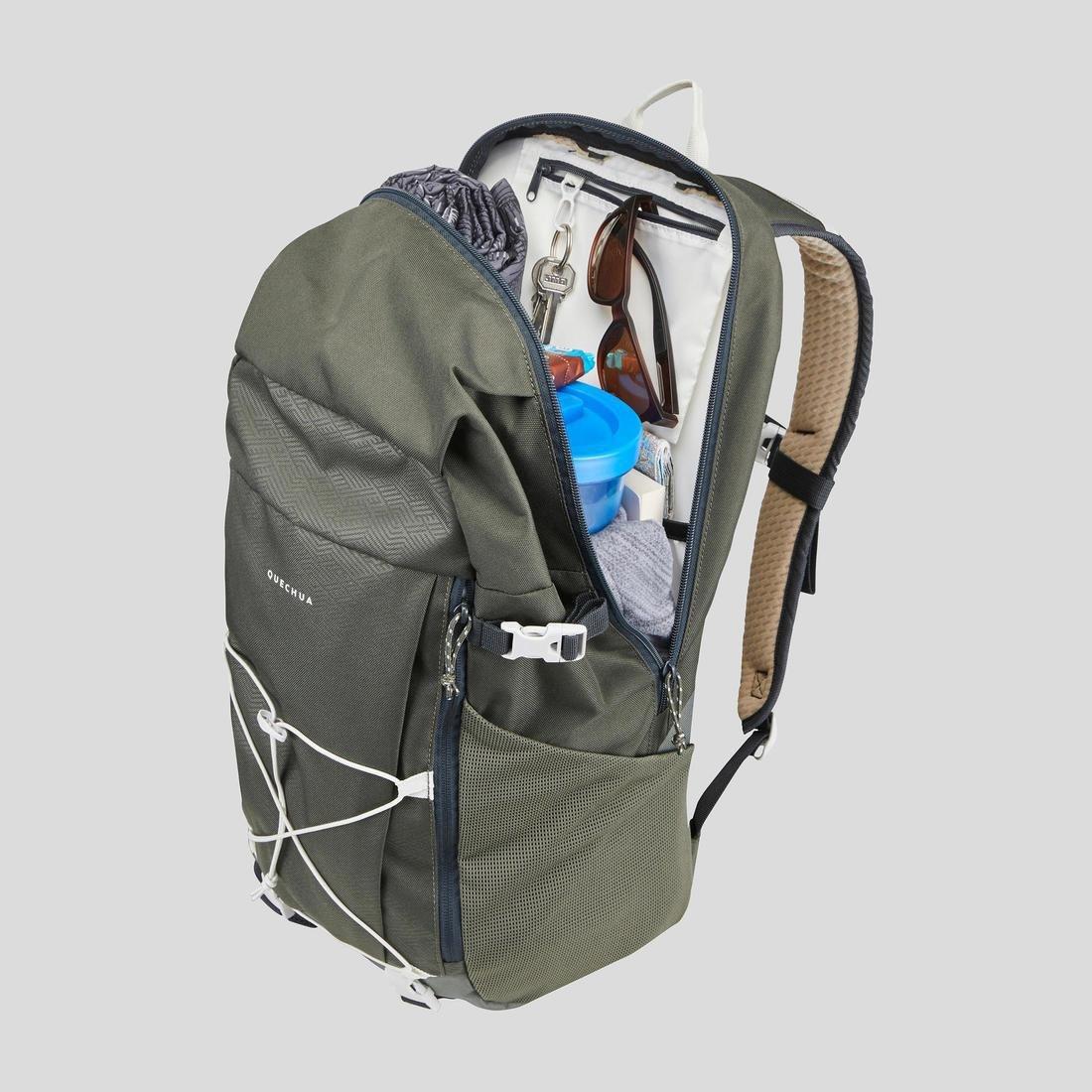 Country Walking Rucksack Nh100 - 30 Litres, Green, , large image number 2