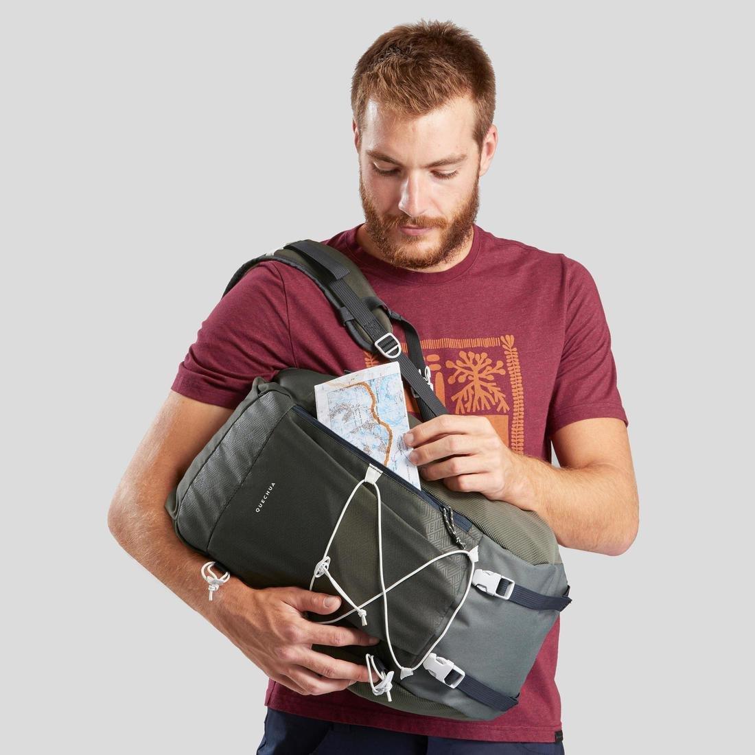 Country Walking Rucksack Nh100 - 30 Litres, Green, , large image number 3