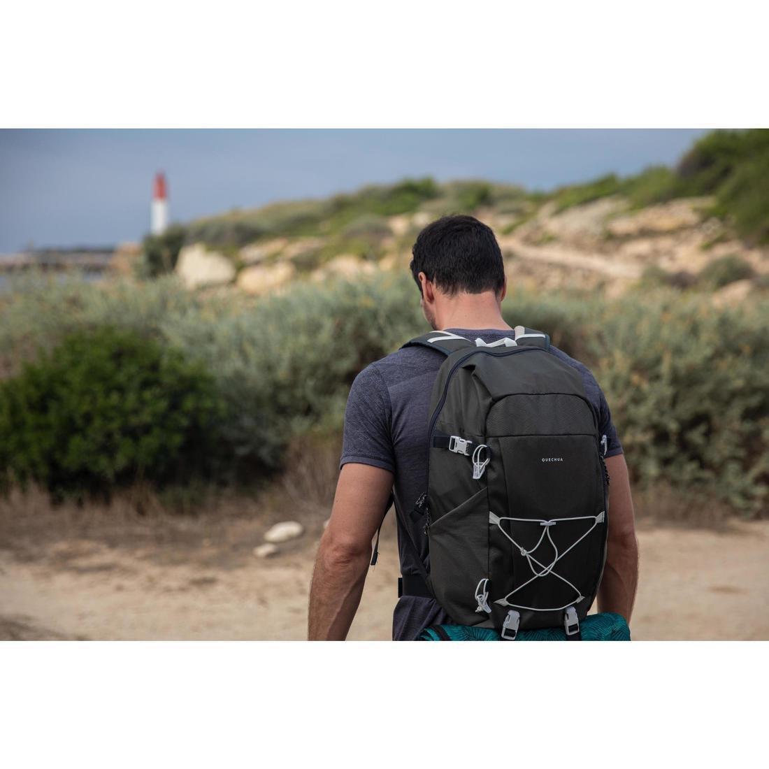 Country Walking Rucksack Nh100 - 30 Litres, Green, , large image number 5