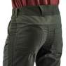 QUECHUA - 3XL Men's Country Walking Trousers - Nh500 Slim, Black Olive