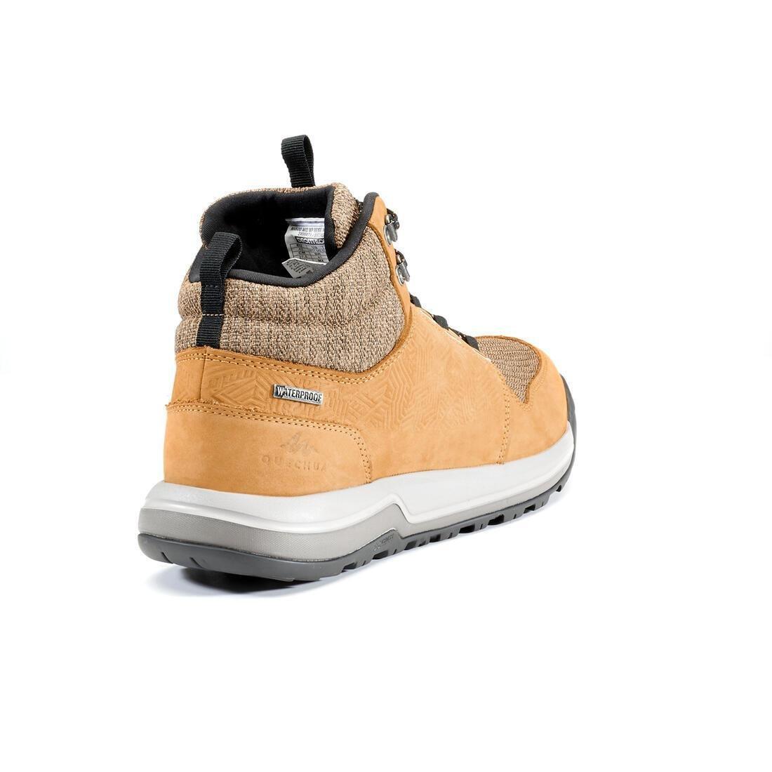 EU 44  Men's Waterproof Off-Road Hiking Shoes Nh500 Mid Wp, Carbon Grey, , large image number 10