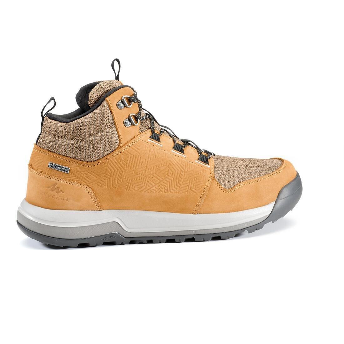 EU 44  Men's Waterproof Off-Road Hiking Shoes Nh500 Mid Wp, Carbon Grey, , large image number 13