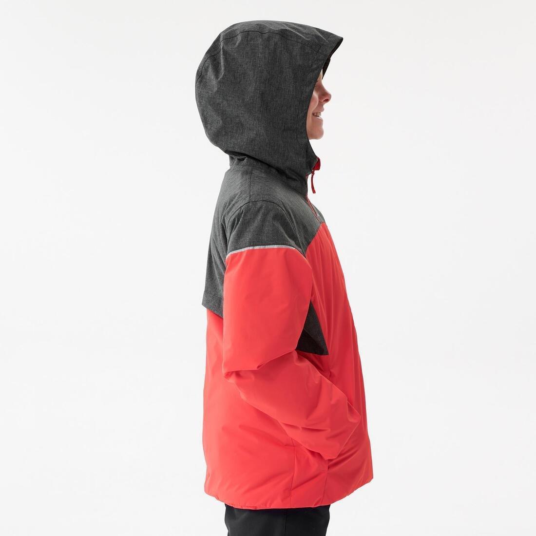 Kids Girls Waterproof Winter Hiking Jacket Sh100 X-Warm 0C, Pink, , large image number 3