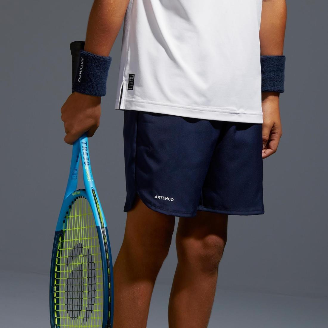 10-11Y  Boys' Tennis Shorts TSH500, Navy Blue, , large image number 2