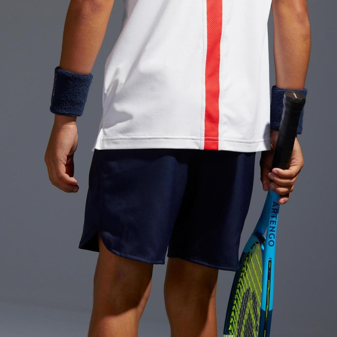 10-11Y  Boys' Tennis Shorts TSH500, Navy Blue, , large image number 4