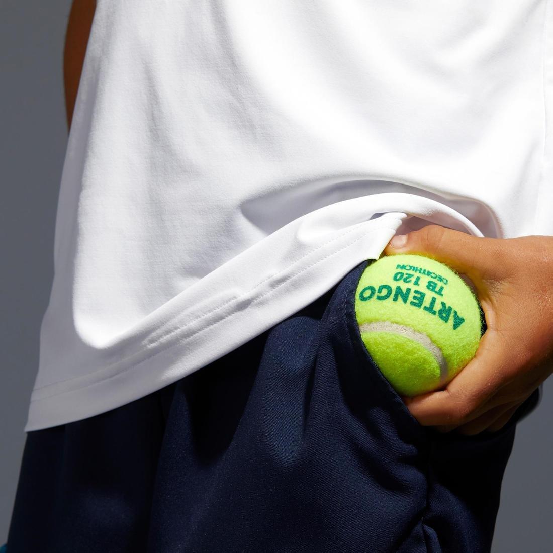 10-11Y  Boys' Tennis Shorts TSH500, Navy Blue, , large image number 6