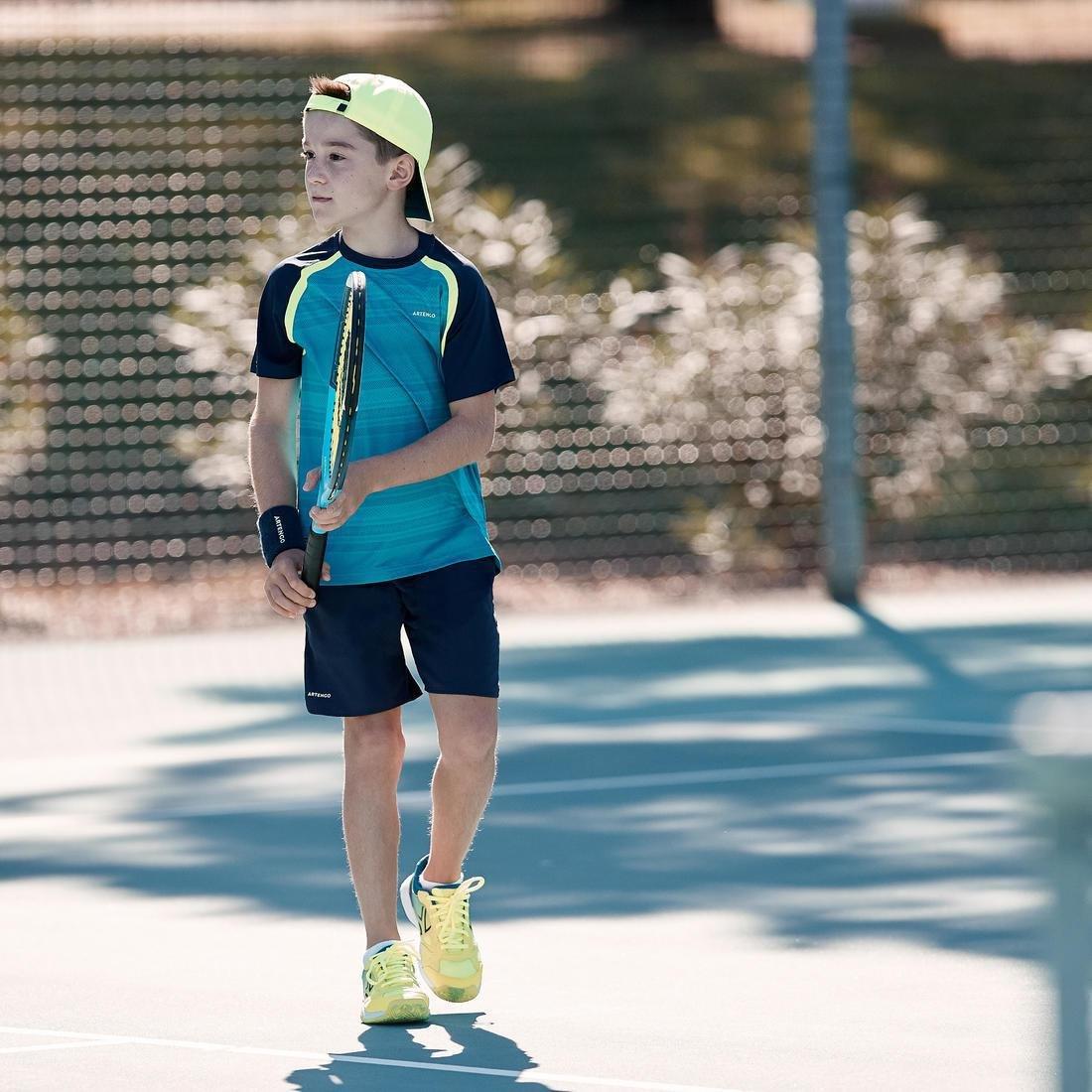 10-11Y  Boys' Tennis Shorts TSH500, Navy Blue, , large image number 11